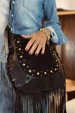 Marant Fringe Cross Body Bag Black /10 =