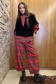 McAlister Tartan Brushed Cotton Demi Bloom Pant Red 