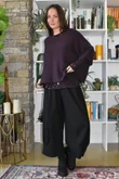 Mika Cashmere Blend Layering Top Leopard Fig