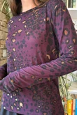 Mika Cashmere Blend Layering Top Leopard Fig