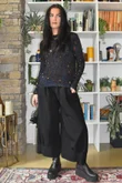Mika Cashmere Blend Layering Top Leopard Navy