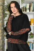 Mika Cashmere Blend Layering Top Leopard Rust