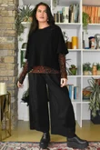 Mika Cashmere Blend Layering Top Leopard Rust