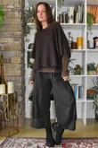 Mika Cashmere Blend Layering Top Micro Leopard Earth