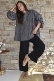 Mimi Pillow Cotton Quirky Pant Black