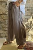 Mimi Pillow Cotton Quirky Pant Mocha