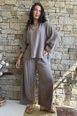 Mimi Pillow Cotton Quirky Pant Mocha