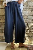 Mimi Pillow Cotton Quirky Pant Navy