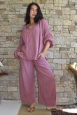 Mimi Pillow Cotton Sonnet Blouse Indian Pink
