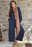 Mimi Pillow Cotton Sonnet Blouse Navy