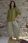 Mimi Pillow Cotton Sonnet Blouse Olive