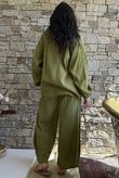 Mimi Pillow Cotton Sonnet Blouse Olive
