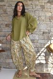 Mimi Pillow Cotton Sonnet Blouse Olive