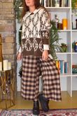 Moorland Lattice Knit Chocolate