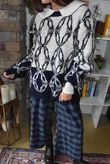 Moorland Lattice Knit Navy