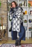 Moorland Lattice Scarf Navy