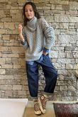 Murray Cable Knit Jumper Grey