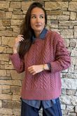 Murray Cable Knit Jumper Indian Pink