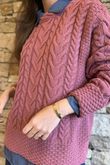 Murray Cable Knit Jumper Indian Pink