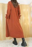 Nancy Needlecord Dress Rust /9=