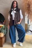 Napoleon Scuba Waistcoat Chocolate