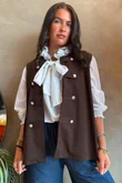 Napoleon Scuba Waistcoat Chocolate