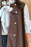 Napoleon Scuba Waistcoat Chocolate