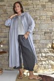 Nonni Gingham 7/8 Barrel Pant Black Grey