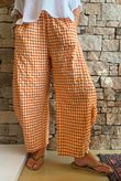 Nonni Gingham 7/8 Barrel Pant Carrot