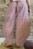 Nonni Gingham 7/8 Barrel Pant Indian Pink