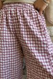 Nonni Gingham 7/8 Barrel Pant Indian Pink