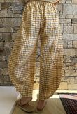 Nonni Gingham 7/8 Barrel Pant Mustard
