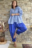 Nonni Gingham Bandeau Cami Malibu Blue