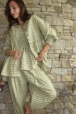 Nonni Gingham Bandeau Cami Olive