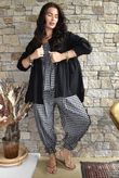 Nonni Gingham Bloomer Pant Black