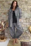 Nonni Gingham Bloomer Pant Black