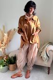 Nonni Gingham Bloomer Pant Hazelnut Pre order 4 days