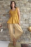 Nonni Gingham Bloomer Pant Mustard