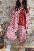 Nonni Gingham Bloomer Pant Sangria