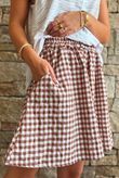 Nonni Gingham City Short Chestnut