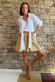 Nonni Gingham City Short Mustard