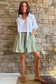 Nonni Gingham City Short Olive