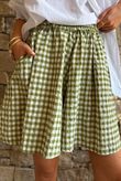 Nonni Gingham City Short Olive