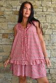 Nonni Gingham City Short Sangria