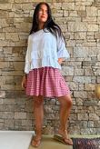 Nonni Gingham City Short Sangria