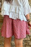Nonni Gingham City Short Sangria