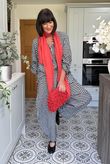 Nonni Gingham Classic Barrel Pant Black /6/20 Pre order 8 days 