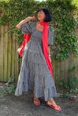 Nonni Gingham Darling Dress Black