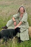Nonni Gingham Darling Dress Olive 