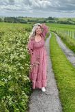 Nonni Gingham Darling Dress Sangria 